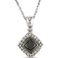 10k Gold 1/2ct TDW Black and White Diamond Pendant (I-J, I2)