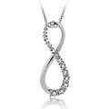 Icz Stonez Sterling Silver Cubic Zirconia Infinity Necklace