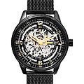 Akribos XXIV 'Saturnos Elite' Men's Skeleton Automatic Bracelet Watch