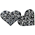 Sterling Silver Clear Crystal Heart Earrings