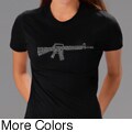 Los Angeles Pop Art Women's 'Rifle' T-shirt