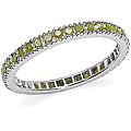 Sterling Silver Genuine Yellow Diamond Ring