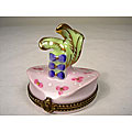 Limoges 18th-century Victorian Hat Keepsake Box