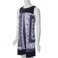 Sangria Brand Women's Silk Retro Print Tank Dress