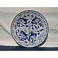 Aqua Fish 15-inch Round Platter (Tunisia)