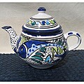24-oz Aqua Fish Teapot (Tunesia)