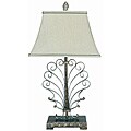 Wrought Iron Fan Table Lamp