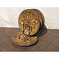 Set of 4 Clay Honey Design 8-inch Side Plates (Tunisia)