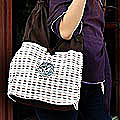 Cotton 'Nutmeg Meadow' Sling Tote Bag (Thailand)