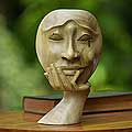 Free connected hints for Pose Mannequins Wood 'A Man in Thought' Sculpture (Indonesia)