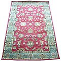 Indo Red/ Green Wool Rug (2'1 x 3'1)