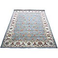 Indo Mahal Light Blue/ Ivory Rug (7'3 x 9'3)