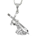 Sterling Essentials Sterling Silver 24-inch Burden of Christ Necklace