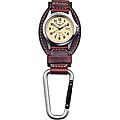 Dakota Men's Brown Leather Hanger Carabiner Watch