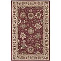 Alluring problem solvers on turkish rugs Wool Handcrafted Red Wool Rug (5' x 8')