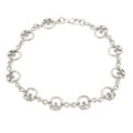 Sterling Silver Claddaugh Link Bracelet