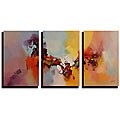 Convenient data on abstract Huge Canvas Abstract Hand-painted Oil on Canvas (Set of 3)