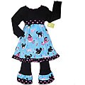AnnLoren Boutique Girl's Kitty Cat 2-piece Set