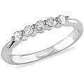 10k White Gold 1/10ct TDW Diamond Ring (I-J. I2)