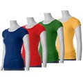 Self Esteem Junior's Scoop-neck Cap Sleeve Ribbed Top