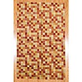 Indo Hand-knotted Multi Wool Rug (5' x 8')
