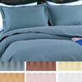 Damask Stripe 500 Thread Count Cotton Duvet Set