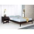 Simple Full-size Espresso Platform Bed