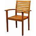 Royal Tahiti Yellow Balau Wood KD Oslo Chair