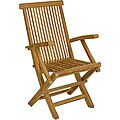 Solid Teak Classic Folding Armchair (Set of 2)