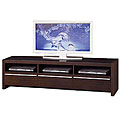 Walnut Finish Entertainment Unit with Drawers
