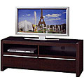 Walnut Finish Entertainment Unit with Drawers