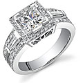 18k Gold 1 5/8ct TDW Diamond Engagement Ring (I, I1)