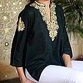 Cotton 'Mughal Enchantment' Tunic (India)