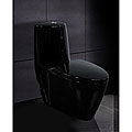Ariel 'Twilight' 1-piece Dual Flush Black Toilet