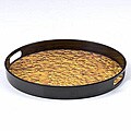 Impulse! Kamra Gold Lava Non-slip 14-inch Serving Tray