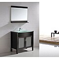 Espresso Finish 35.5-inch Single-sink Bathroom Vanity Set