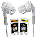 White Acoutisbuds Headphone Adapters