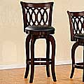 Verona Cherry Scroll-back Swivel 29 inches Pub Chair