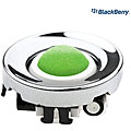 Blackberry Chrome Ring Green Trackball Replacement