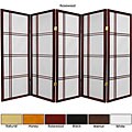 Spruce Wood 48-inch Double Cross 5-panel Room Divider (China)