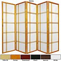Accommodating article on White Rice Spruce Wood 60-inch Double Cross 5-panel Room Divider (China)
