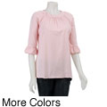 AtoZ Women's Rolled Neck Top