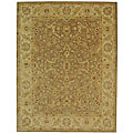 Handmade Antiquities Treasure Brown/ Gold Wool Rug (12' x 18')