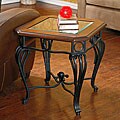Prentice Glass-top End Table