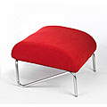 Easy Rider Red Microdenier Ottoman