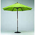 Round 9-foot Lime Green Hard Wood Patio Umbrella