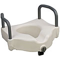 Mabis Hi-Riser Locking Raised Toilet Seat with Arms