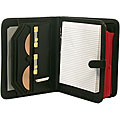Deluxe Black Leather-look Writing Pad and File Holder