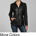 Izod Women's Plus Size New Zealand Lamb Princess Seamed Jacket