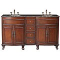 Luxeo Winslow 62-inch Double Sink Granite Top Vanity